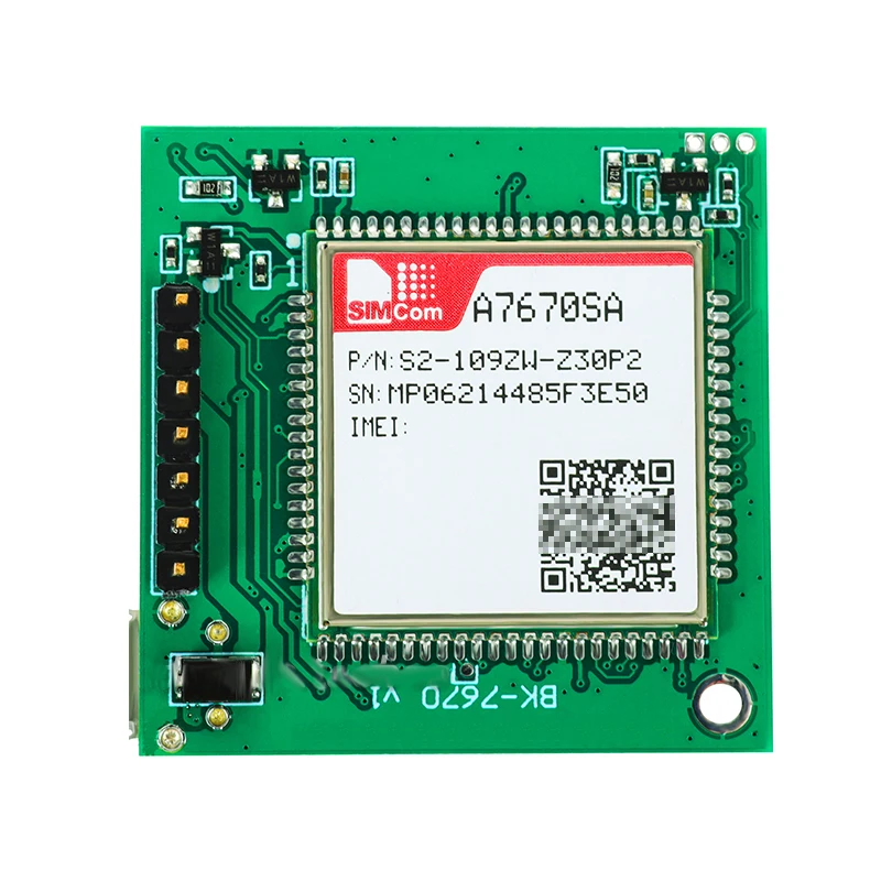 Модуль 4G LTE Cat.1 10 Мбит/с/5 Мбит/с, модуль 2G/GSM/GPRS/LTE GPS, макетная основная плата SIMCom A7670SA