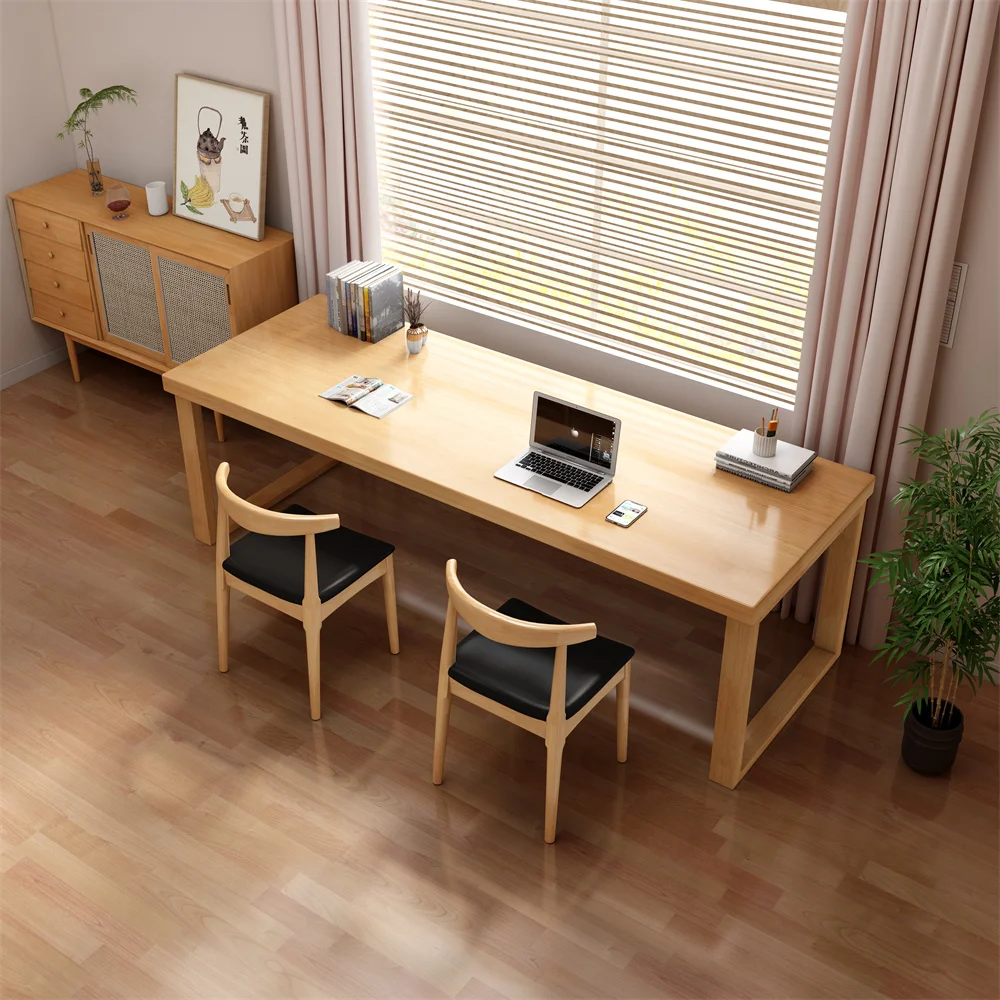 Семейная учебная библиотека книжный магазин читальный зал студенческий стол школьный из массива дерева мастерская компьютерная офисный большого размера