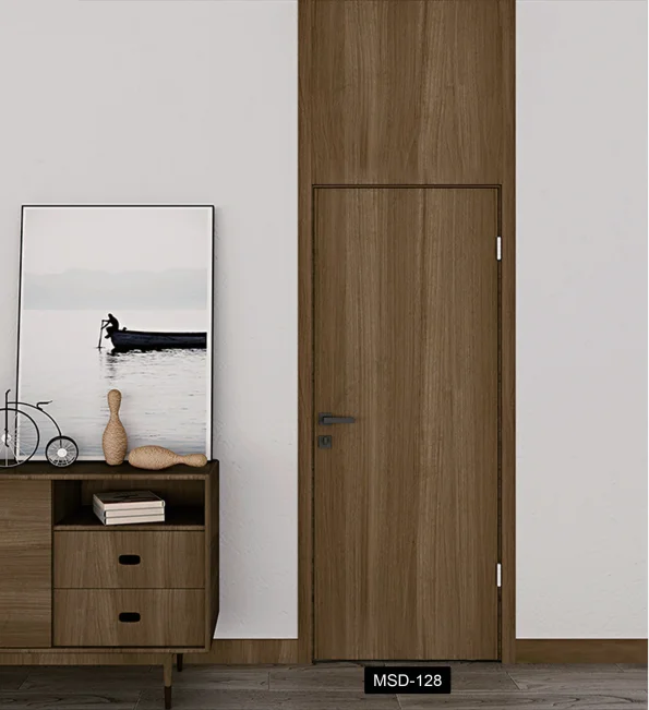 Лидер продаж, популярный дизайн, обслуживание Oem, современная дверь для дома, твердые межкомнатные входные двери, деревянная дверь