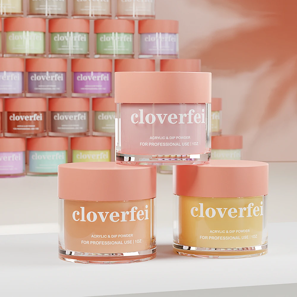 RTS Customized Color 1oz Volume Fast Drying Acrylic Nail Powder High Quality with Custom Logo Model Number Cover Pink