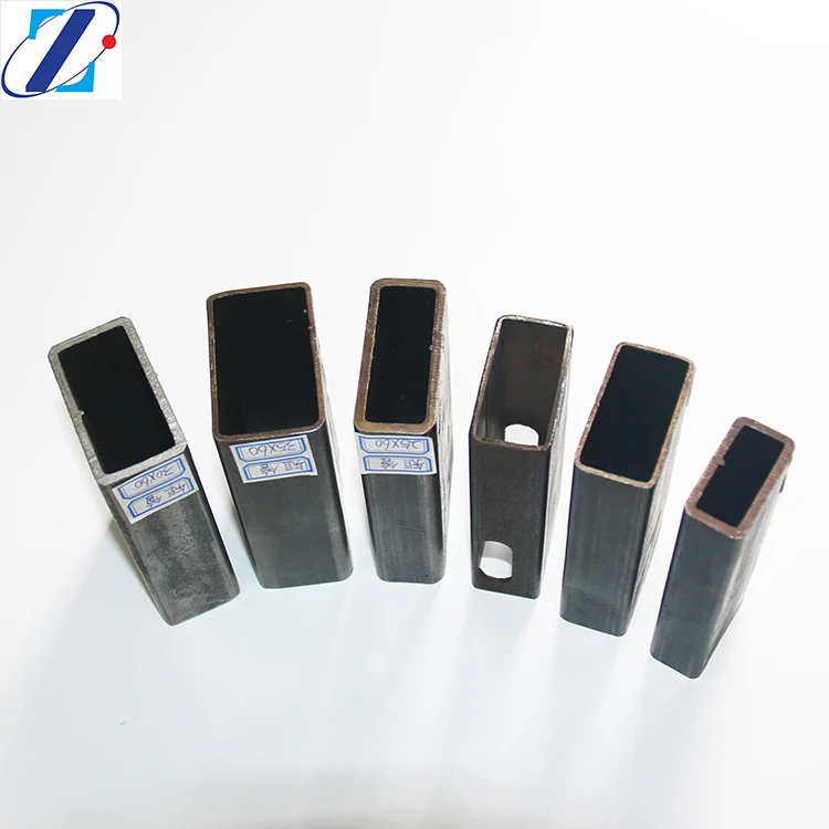 Raw material welded mild RHS square steel pipe small diameter black erw pipe