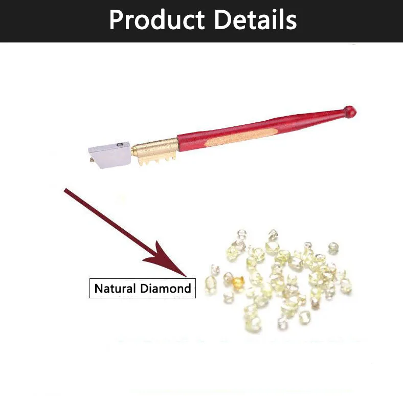 Portable manual glass tile opener Hand-held replacement tool head cutting glass machine Multi-functional glass cutting