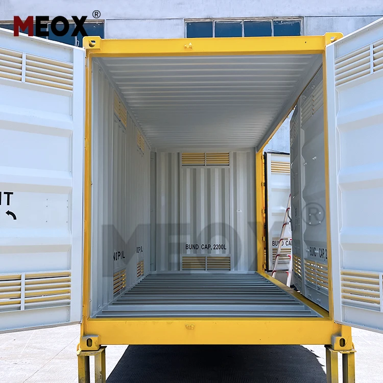 MEOX Custom ISO BV 8ft 10ft 20ft 40ft 20ft Container Temporary Storage Cabinet For hazardous Chemical goods Shipping Container