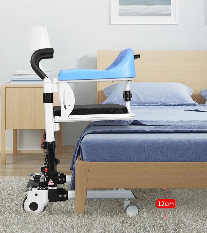 2022 Hot Selling Aluminum Alloy Frame Plastic Armrest Toilet Multifunctional Wheelchair  Lift Chair For The Disabled