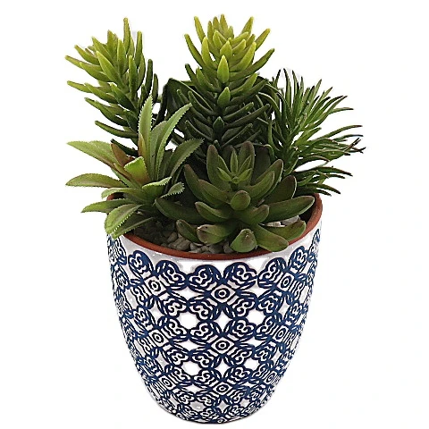 New Design Custom Mini Bonsai Faux Succulent Artificial Plant Potted  Decorative Garden Home Desktop Decoration