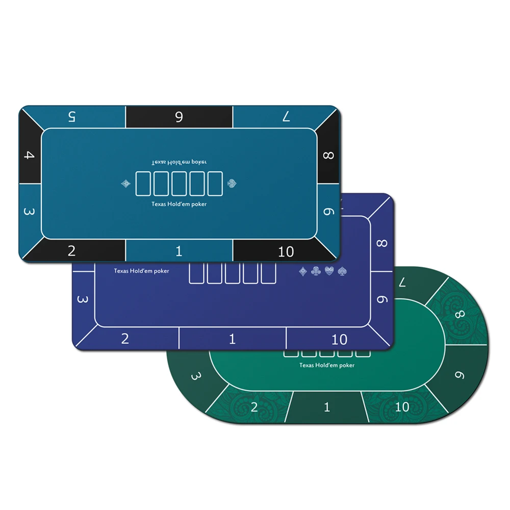 Квадратный круглый коврик для игры в покер