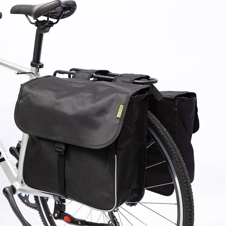 Waterproof Reflective Stripe Bicycle Rear Seat Panniers Pack Bike Bicycle Double Bag