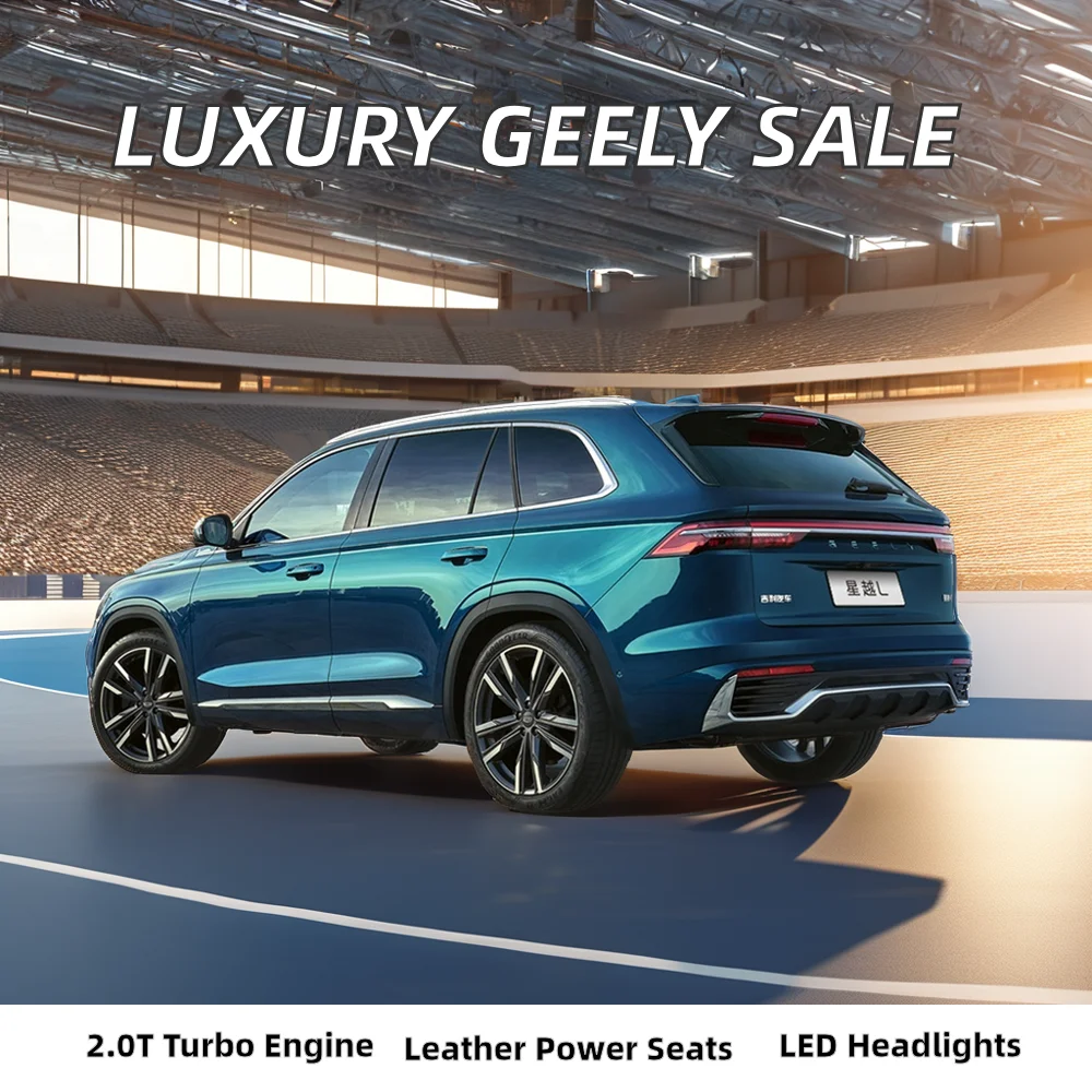 Модный автомобиль Geely Star Yue L Luxure FWD с турбодвигателем кожаные сиденья темные Внутренние шины R20 для продажи