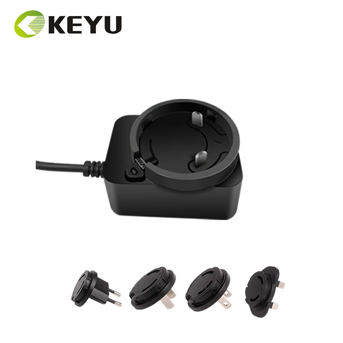 Detachable plug power supply 22.5V 26.5V 0.5A ac dc switching power adapter for  robot vacuum cleaner