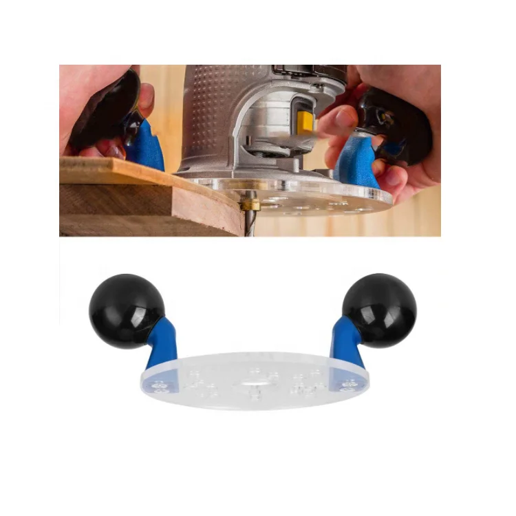 Circle Cutting Jig for a Router Acrylic Trimming Router Base Dowel Jig with Centering Pin Lucite Woodworking Fixture