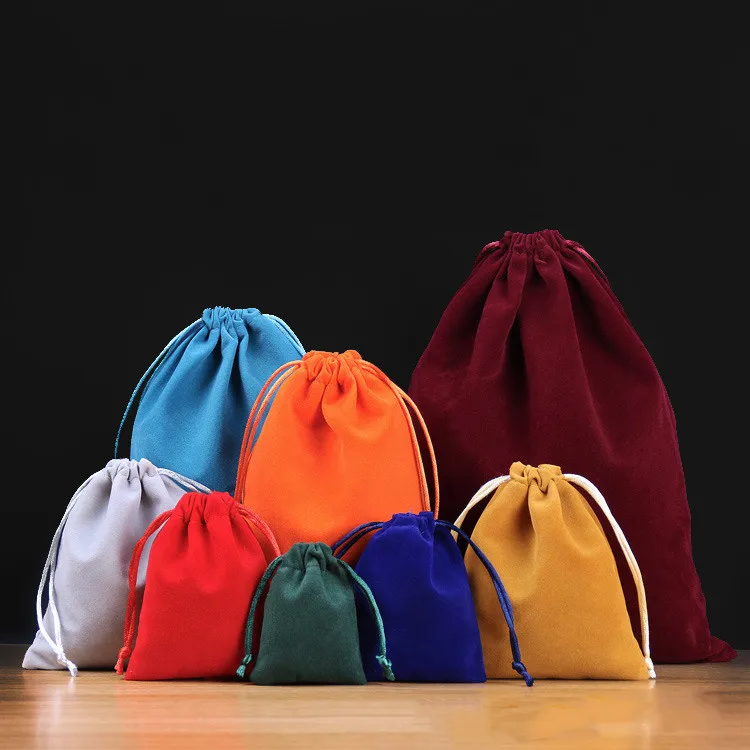 Quality Competitive Price Velvet Drawstring Bag Velvet Pouches For Jewelry Gift Packaging