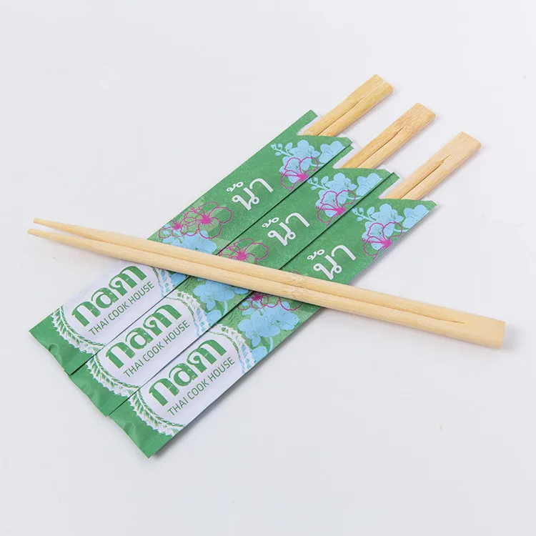 Restaurant custom eco-friendly disposable bulk bamboo chopsticks