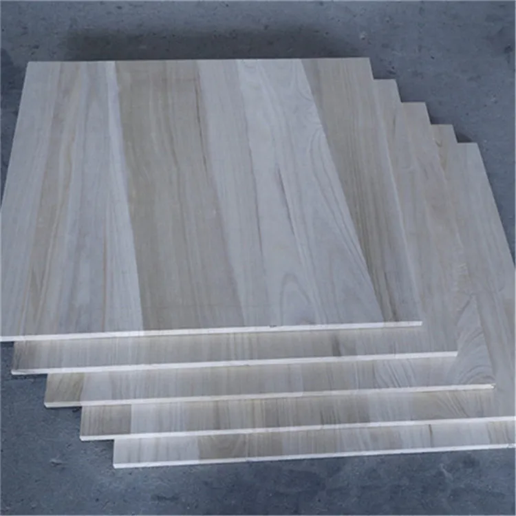 good price china paulownia wood timber supplier 9Mm Paulownia Joint Board Breaking Taekwondo Wood Board