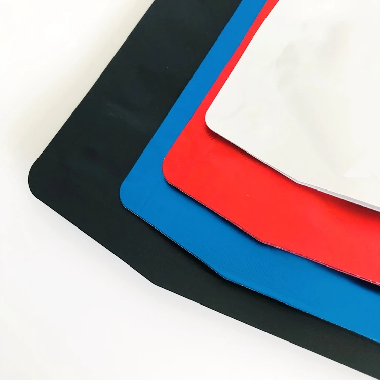 Customizable printing stock Wholesale small size frosted aluminum foil freestanding irregular shape coffee zipper bag