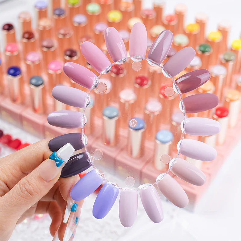 Private Label Pink Bottle 10ml 108 Colors UV Nail Gel Polish for Nail Salon