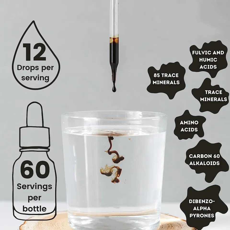 Biocaro Discount Price Nature Purified Shilajit Drops Fulvic Acid shilajit extract resin pure himalayan Shilajit Liquid