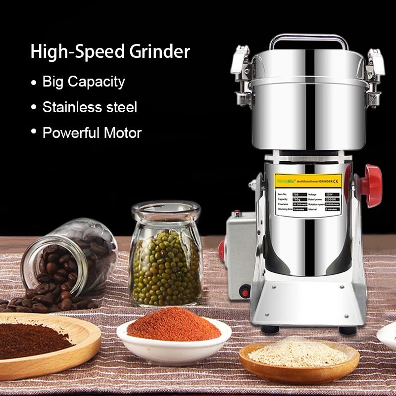 BioloMix 700g Grains Spices Hebals Cereals Coffee Dry Food Grinder Mill Grinding Machine gristmill home flour powder crusher