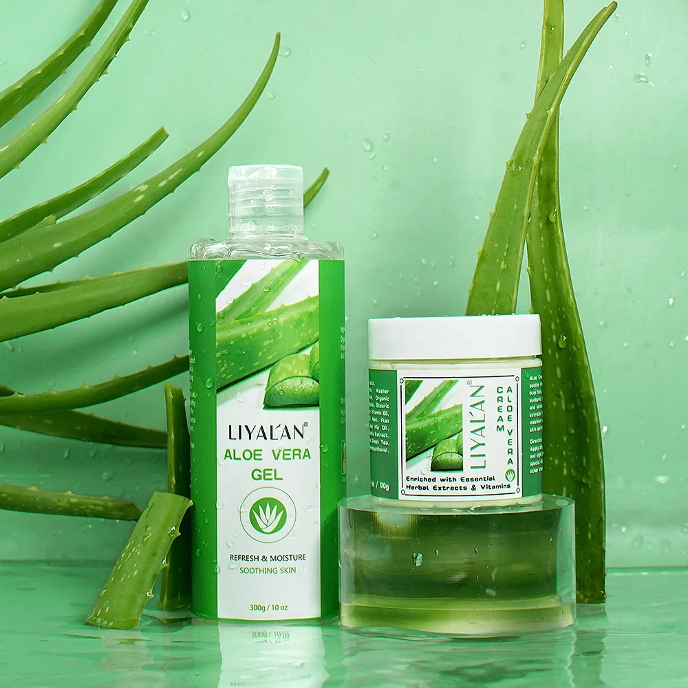 Vegan Organic Anti Aging Aloe Cream After Sun Repair Soothing Moisturizing Whitening Aloe Vera Face Cream