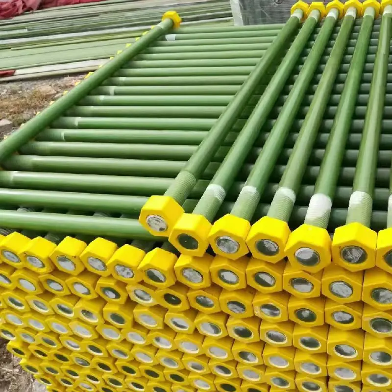 M6 M10 M12 M16 M20 M24 M32 M50 Good Corrosion Resistance epoxy FRP threaded rod FRP bolt and nut
