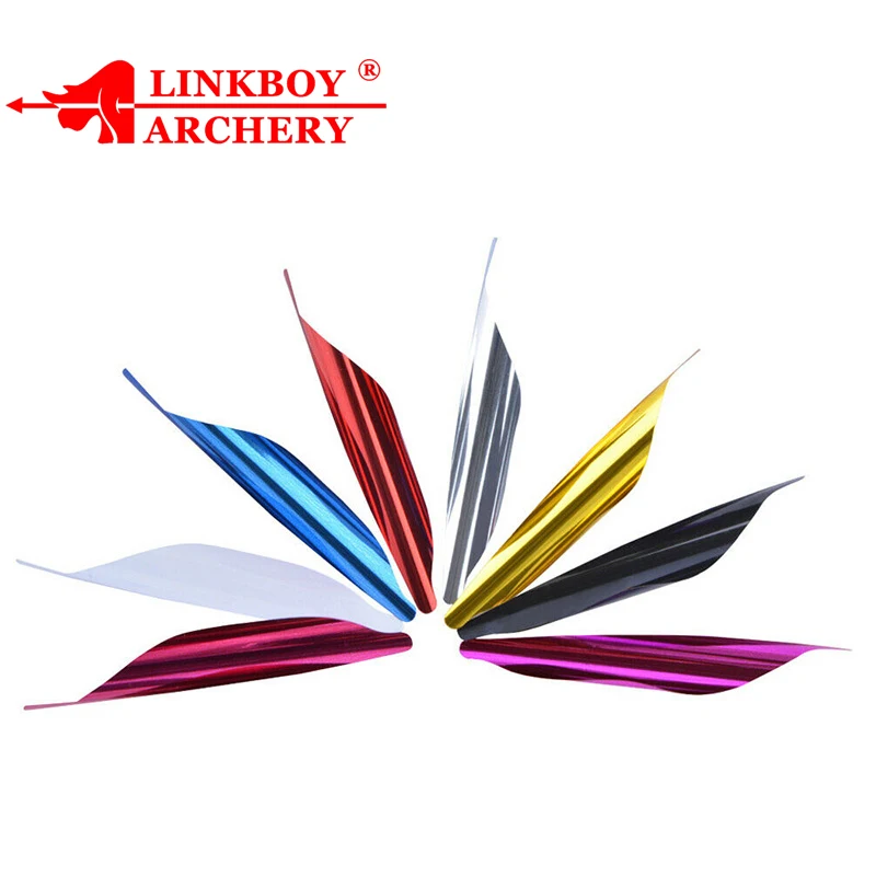 Linkboy Archery Arrow Vanes 1.8' Spin Wings Vanes for Carbon Fiberglass Arrows Shaft Compound Recurve Bow