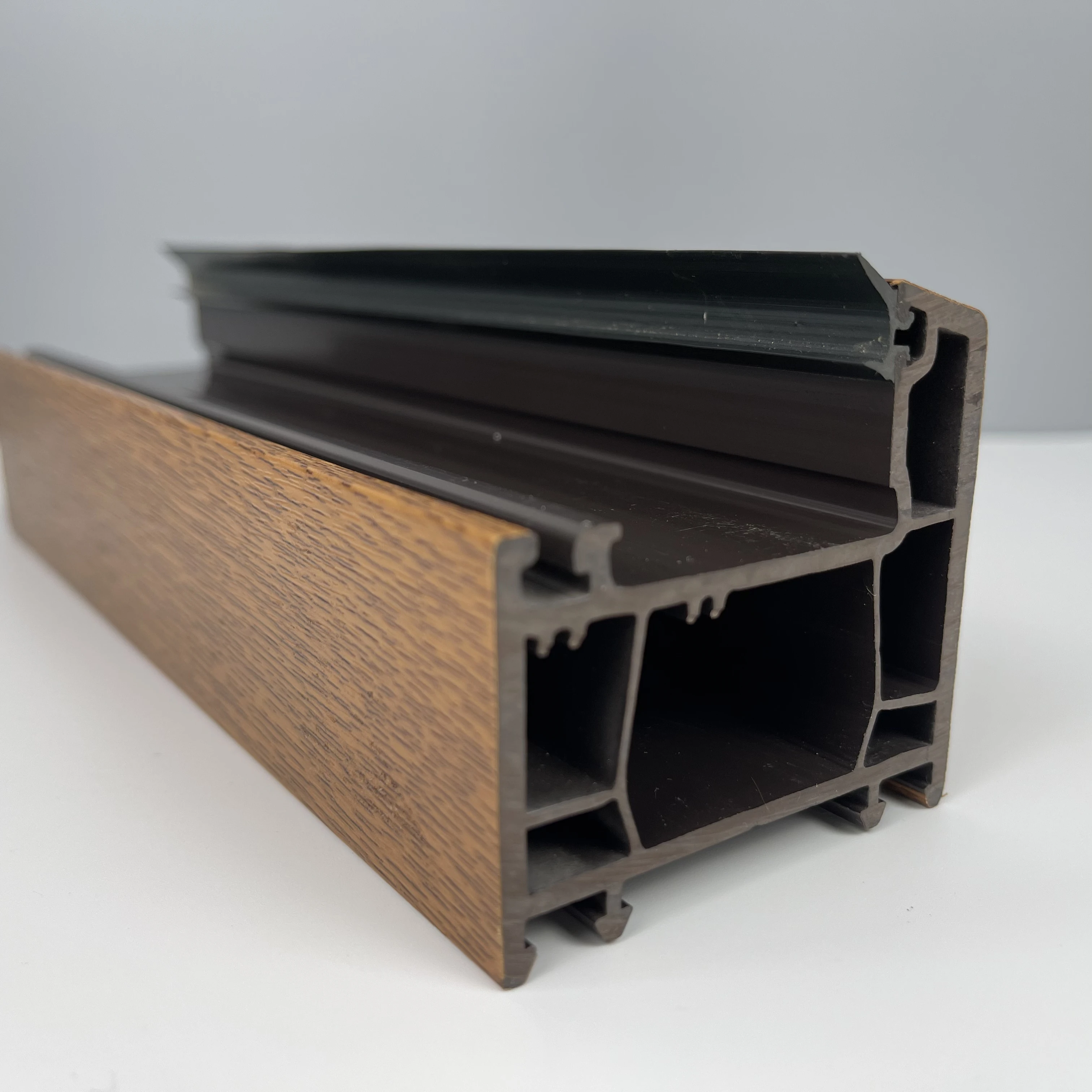 High Quality Material P60k Series Casement Upvc Window Frame Architecture Plastic Casement Window Profiles for Window and Door