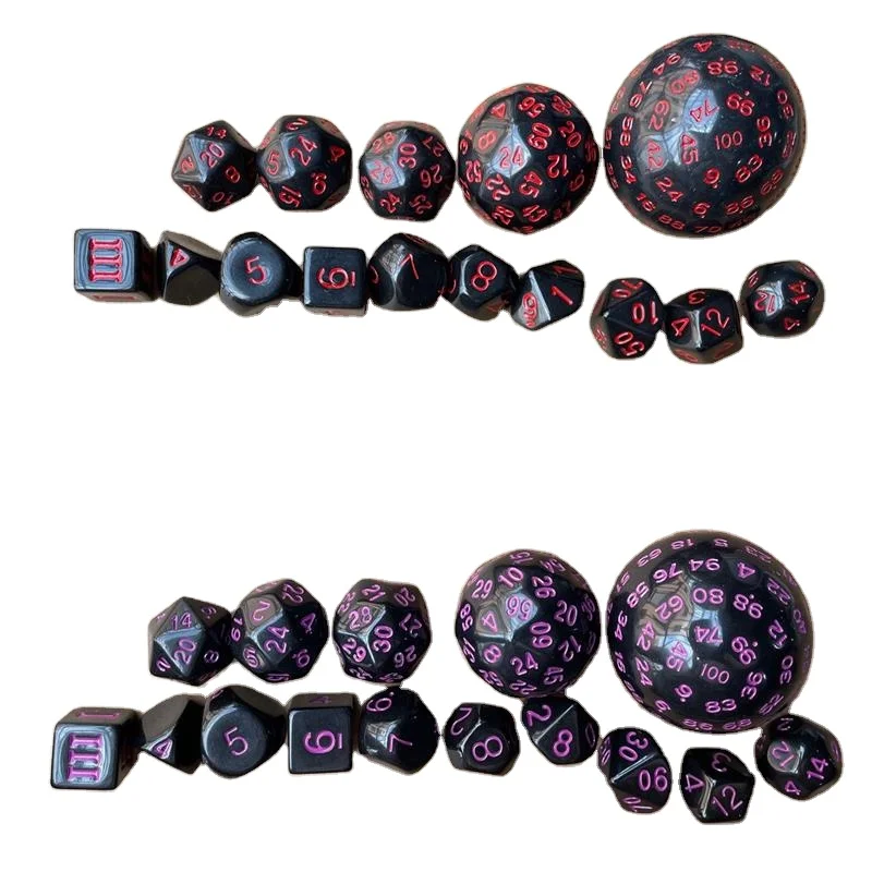15 Piece Of 3 To 100 Sides New Dice Set Gift Collection Dice Udixi Dnd D3-D100 Sides Dice Set