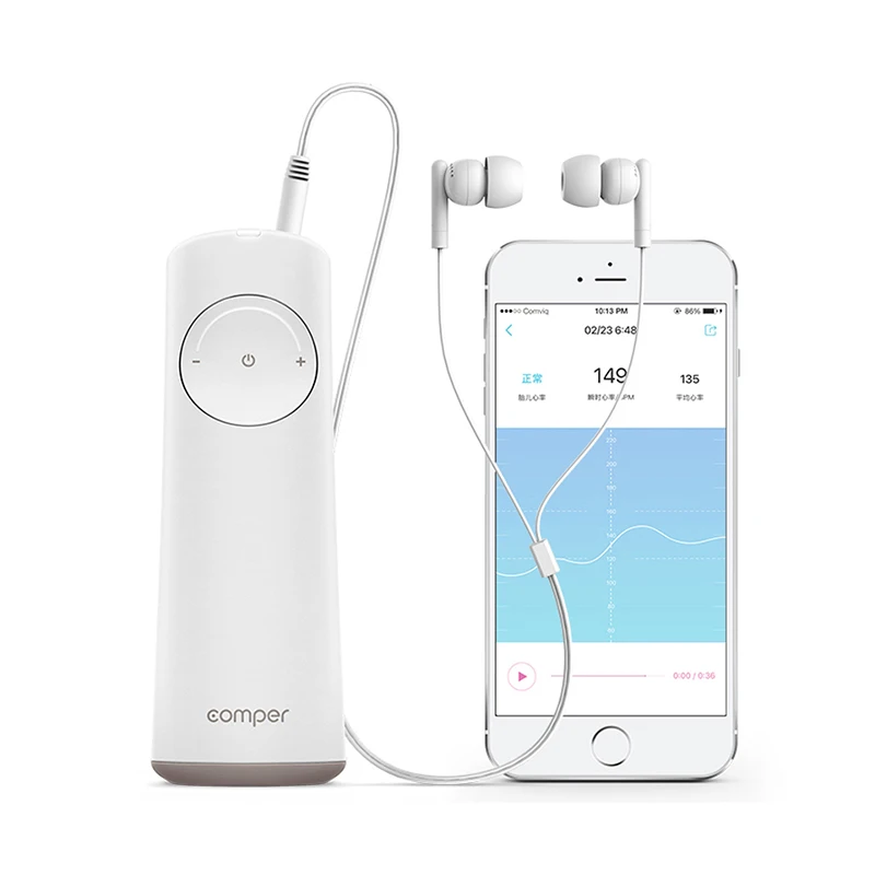 
Comper Baby Heartbeat Monitor, Listening and Recording Baby Heartbeat Device for Pregnant to Listening Smart Fetal Doppler 