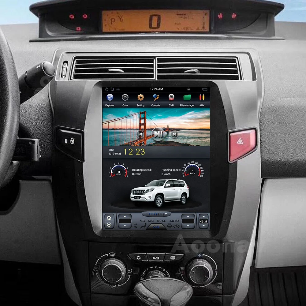 AOONAV Android 6.0 Car GPS Navigation  For Citroen C4 C-Quatre Triumph 2004-2012 Car DVD Player GPS Navigation Radio Screen