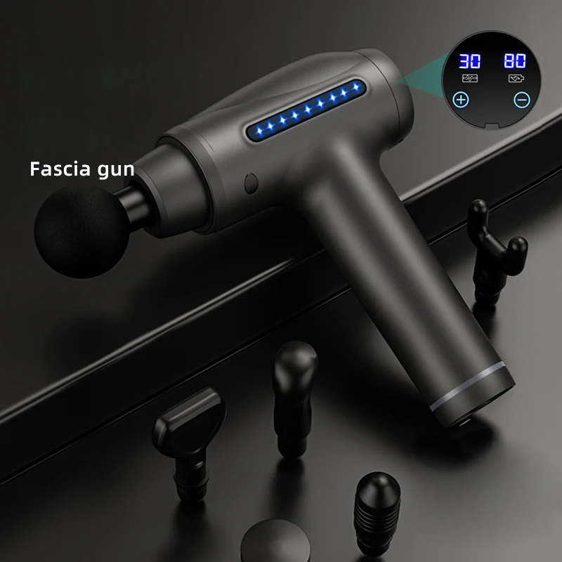 Cordless Handheld Deep Muscle Massager gun Vibration Pain Relief Massage Device Mini Fascia Gun