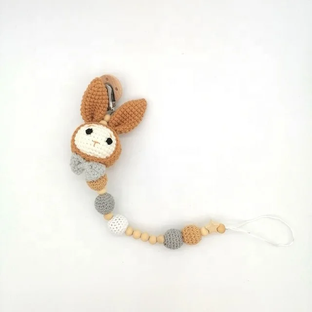 Wholesale 100% Handmade Crochet Couple Bunny Amigurumi Doll for baby with CE certification