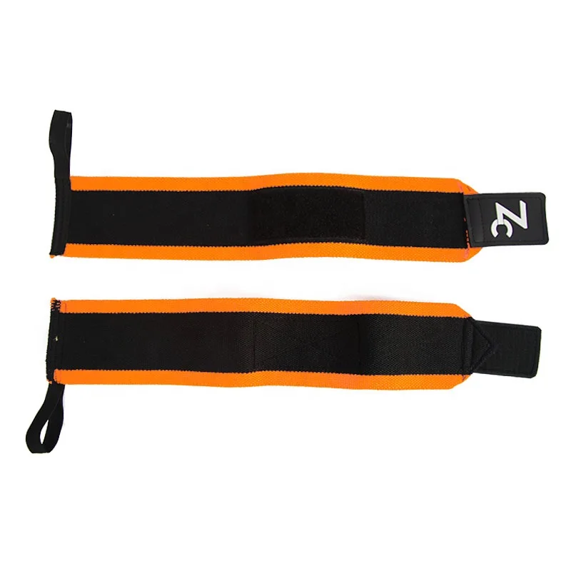 Fitness cotton elastic padded weight lifting pull up gym wrist support straps bodybuilding pull up assist straps