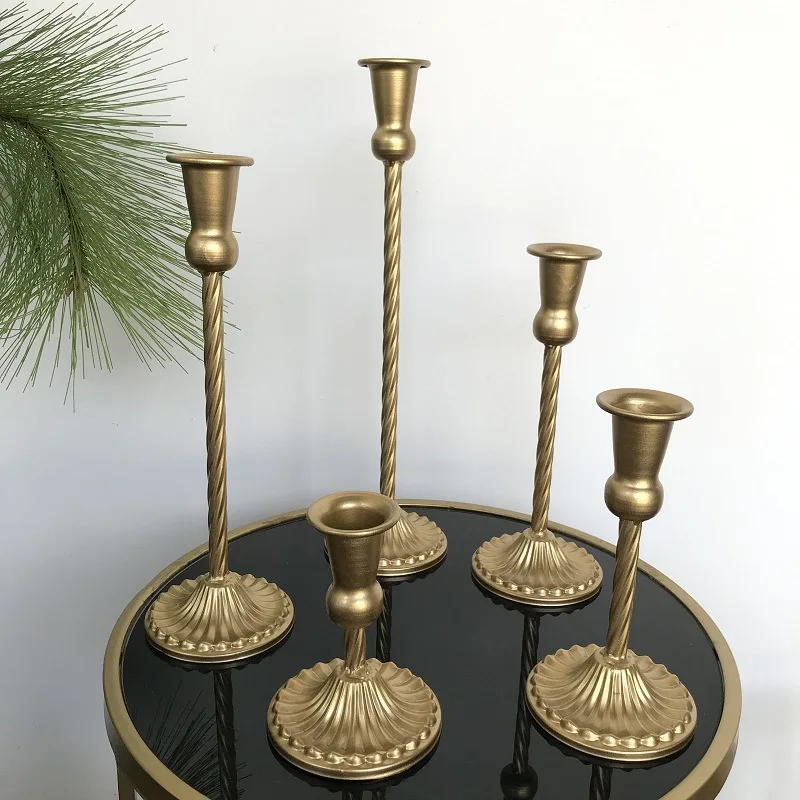Hot Selling Antique Brushed Bronze Candles Holder With Good Price