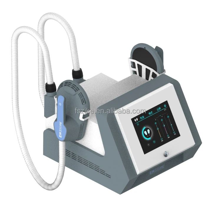 Portable 2 handles Emslim Neo slimming system RF ems muscle stimulator build body slimming machine