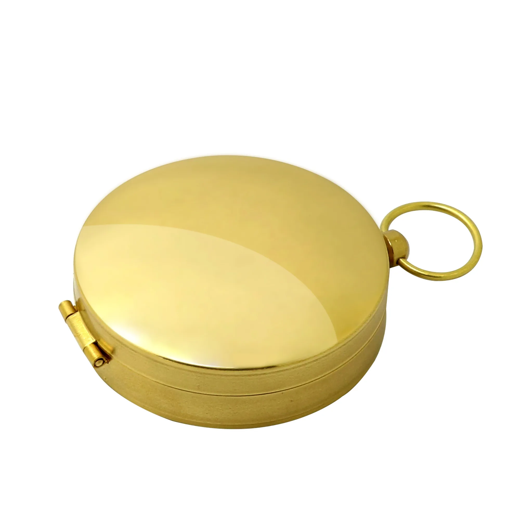 High-quality portable travel Hiking outdoor classic brass luminous Compass Camping pocket watch style compass for sale
