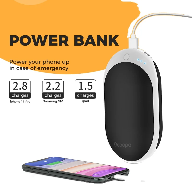 Ocoopa Rechargeable Portable Usb Model Power Bank Function Pocket Electric Hand Warmer