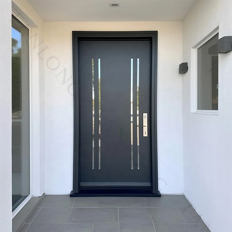 Custom high quality european modern security door front entrance doors for houses