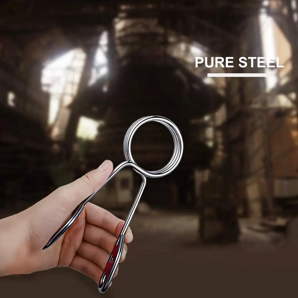 HengSheng 24mm 25mm 28mm  30mm 50mm barbell spring clip exercise collars barbell clamps for weight bar