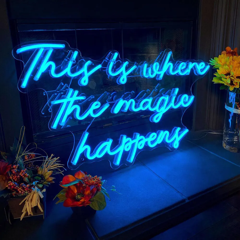 Free Design Drop Shipping NO MOQ Letters Custom Acrylic Led Quality Light Neon Sign Custom For Home Party Supplies