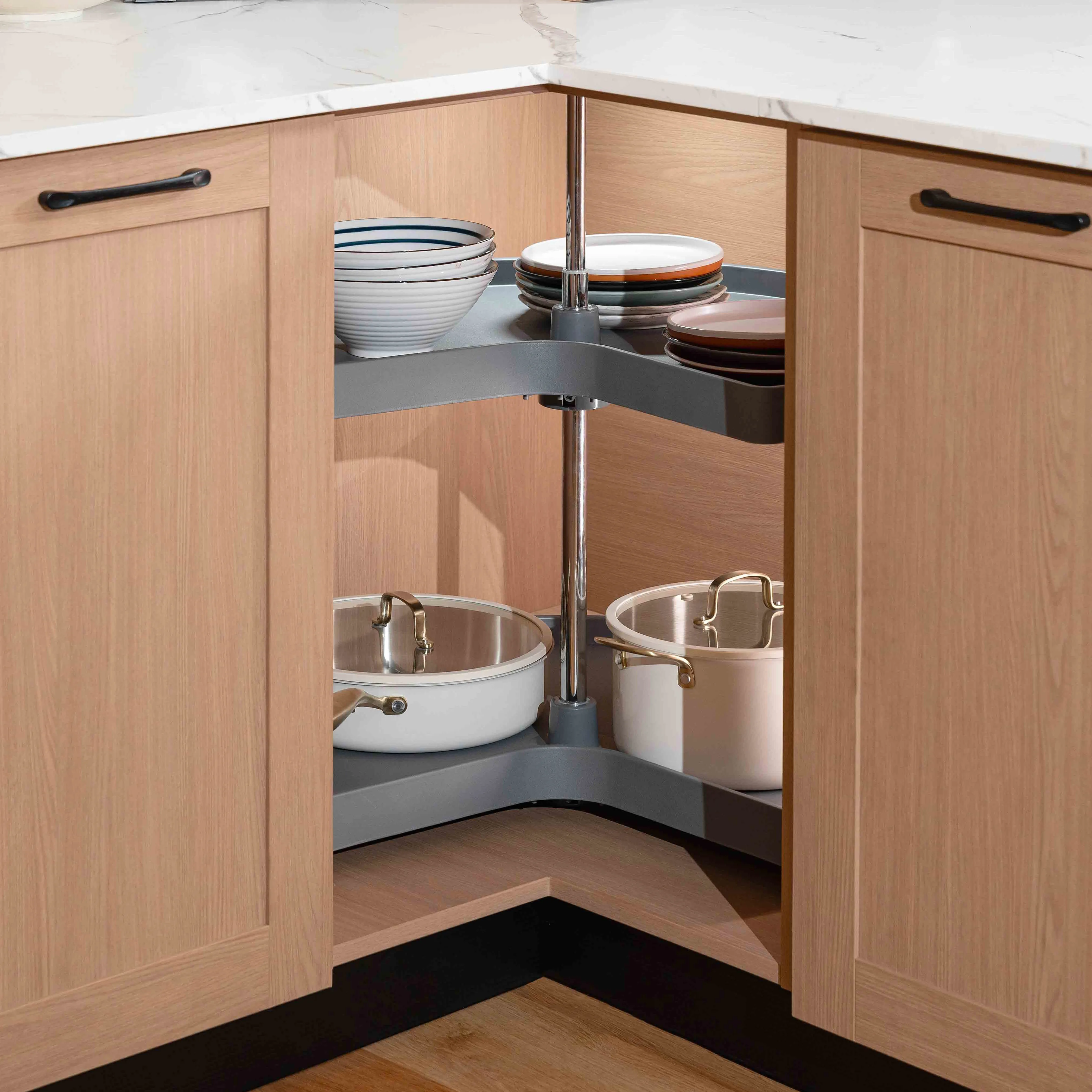 Excellent Quality Custom Kitchen Corner Swing Tray Kitchen Drawer Basket Magic Corner
