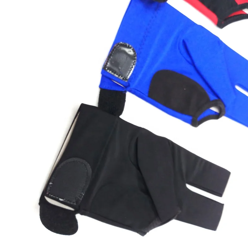 Professional high quality IBS cue gloves 3colors blue/black/red optional Billiards Pool gloves accessories Can customize logo