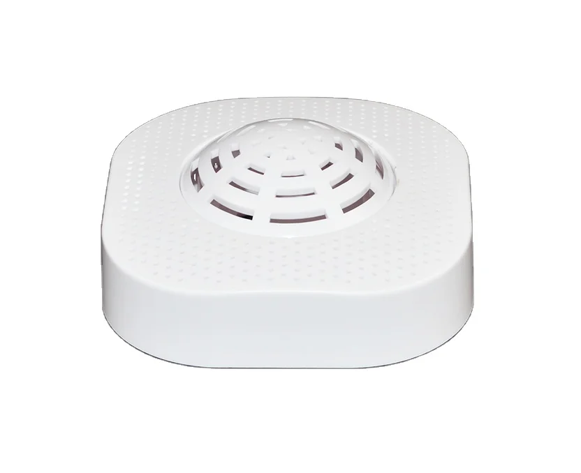 The SM-SD20 is an ion sensor smoke detector with a rechargeable battery