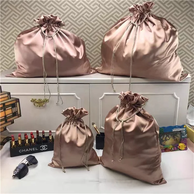 Chuanghua Customize Gray Envelope Satin Bag Dust Cover Satin Bags Purse Satin Clothing Bag Silk Envelop Packaging