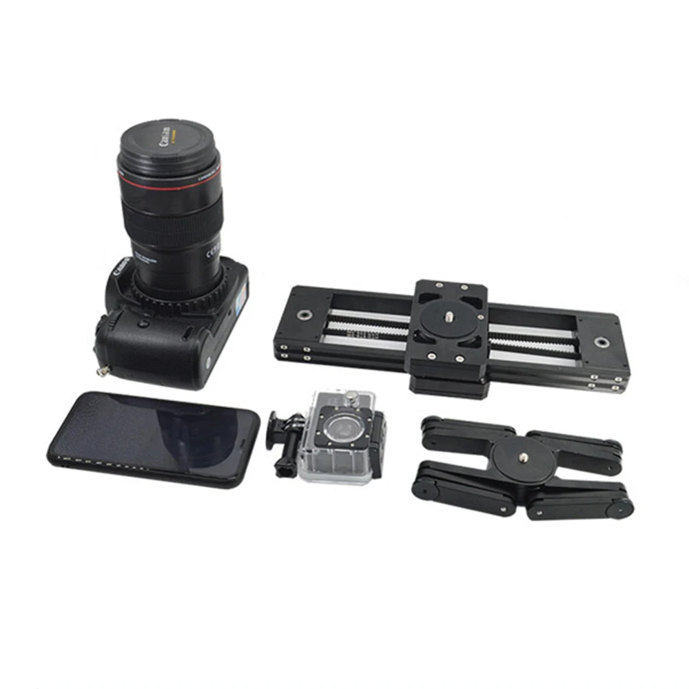 Flexible Aluminum Alloy DSLR Video Camera Motorized Mini Moving Track Slider Dolly for Photography Film Shooting