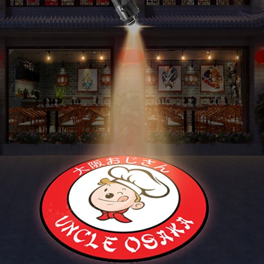 Safety sign advertising 40w Floor Led Outdoor Gobo Projectors Customize Logo Projector Floor Lamp Advertising Lights