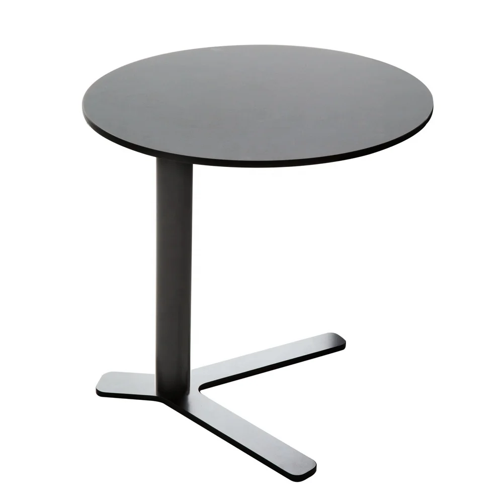 Современная черная железная мебель в скандинавском стиле для гостиной, металлический круглый боковой столик