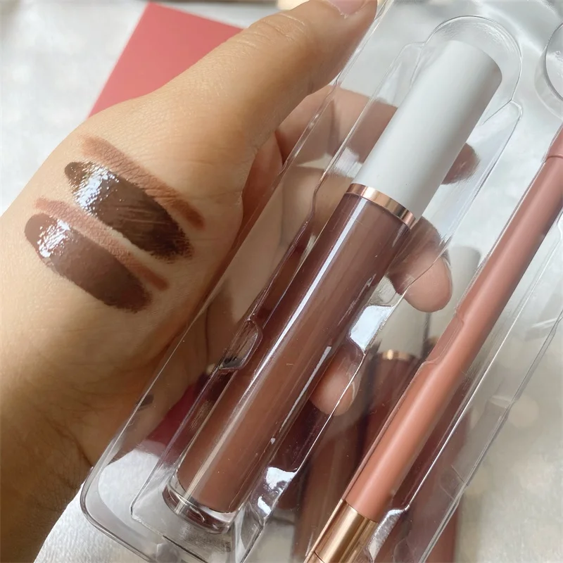 Lip Vendor wholesale hot selling Liquid lipstick kit private label Lip gloss and lip liner set