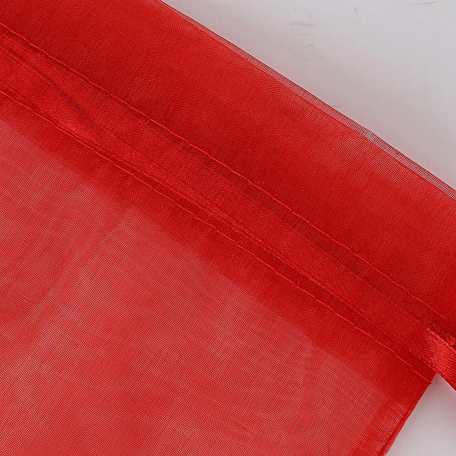 High Quality Red Organza Bag Perfume Packaging Pouch Custom Logo