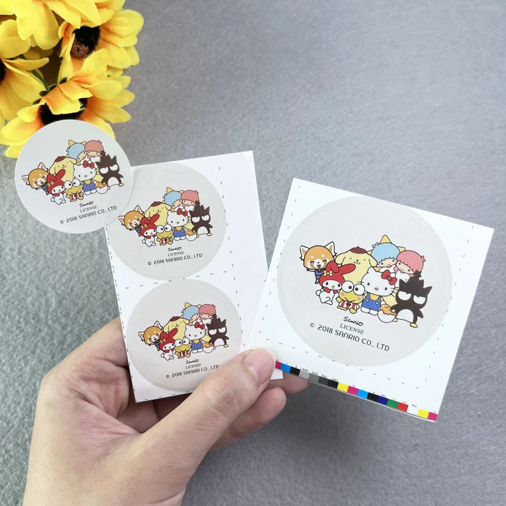 Custom Wholesale Printed Logo Paper  Custom Waterproof Sticker Fashion Design Round Sticker for Small Business