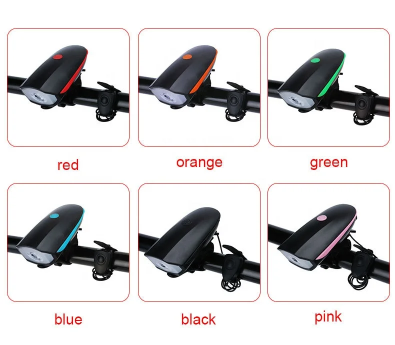 LED Bicycle lights headlights charging night riding flashlight electrified horn bicycle accessories bike light cycling equipment