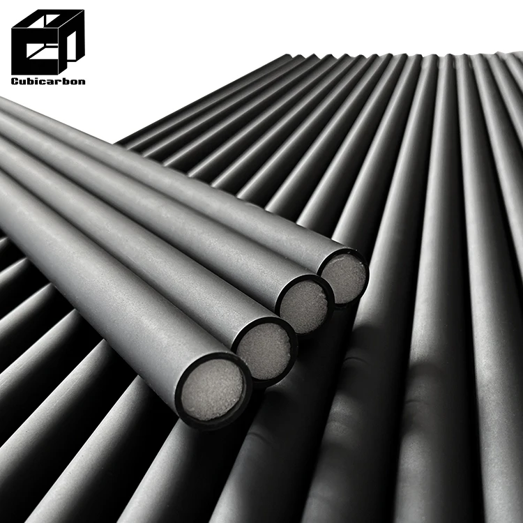 OEM High-strength Carbon Fiber Conical Tube Lightweight Carbon Pool Cue for Billiard Club Tapered Carbon Fiber Tube